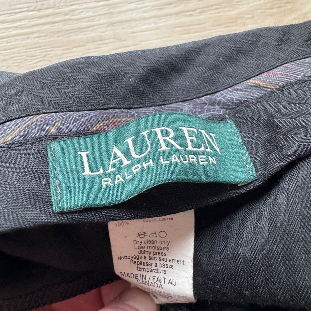 Ralph Lauren – Men’s 32×30 – 100% Wool Dress Trousers - Made in Canada